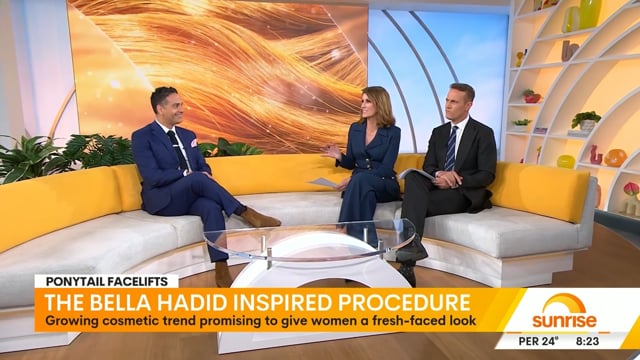 Ponytail Facelifts explained on Sunrise with Dr Jack Zoumaras