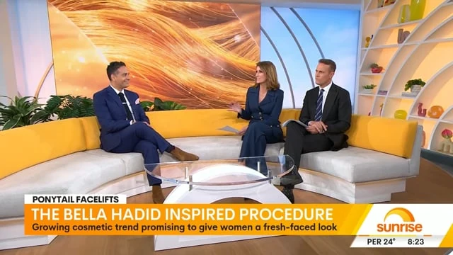 Ponytail Facelifts explained on Sunrise with Dr Jack Zoumaras